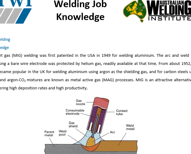 GMAW WELDING Australian Welding Institute
